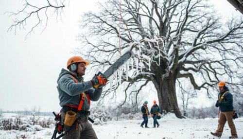 How To Remove Tree Limbs With Ice On Them?