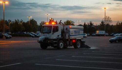 Parking Lot Litter Cleanup